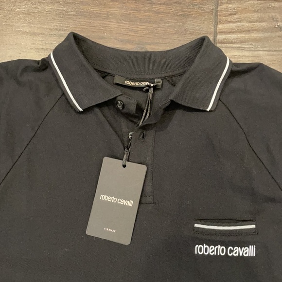 BNWT Roberto Cavalli collar T-short size XL - Picture 2 of 9